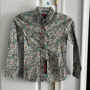 Rock and Roll Denim girls rodeo shirt